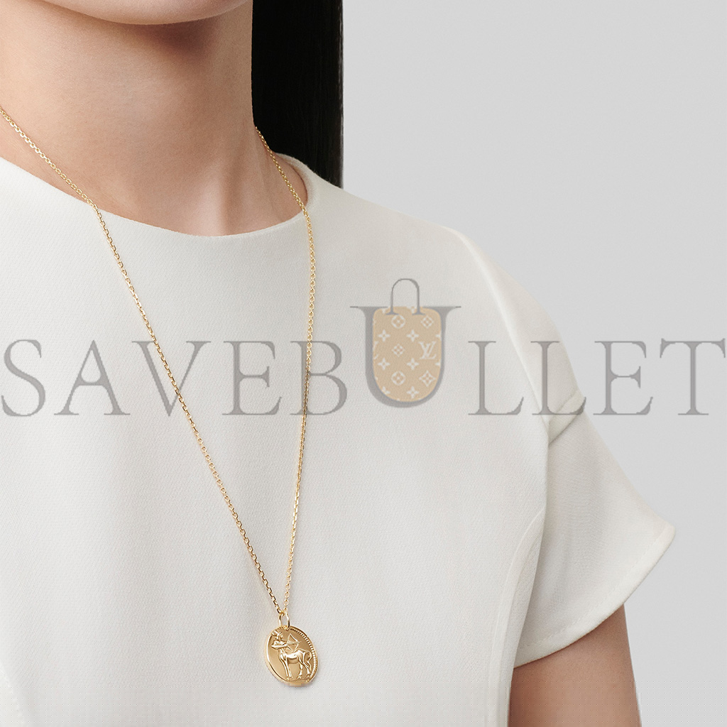 V*N CL*F arpels zodiaque medal sagittarii (sagittarius) - yellow gold  vcarp7sp00